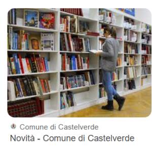 Nuovi libri in arrivo alla Biblioteca comunale di Castelverde