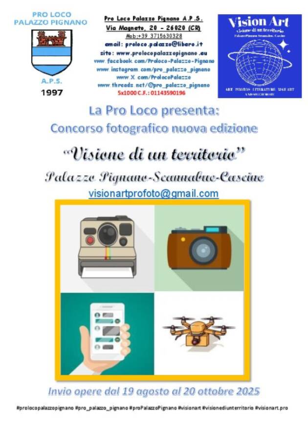 Palazzo Pignano 19 agosto 2025 - Giornata mondiale della fotografia