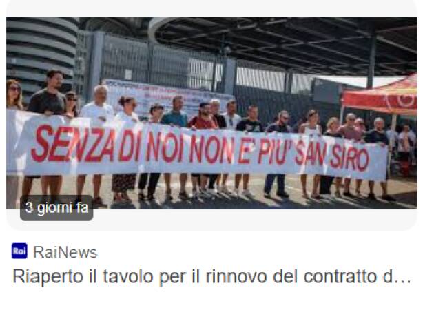 Milano, per gli ambulanti a San Siro un primo importante passo avanti 