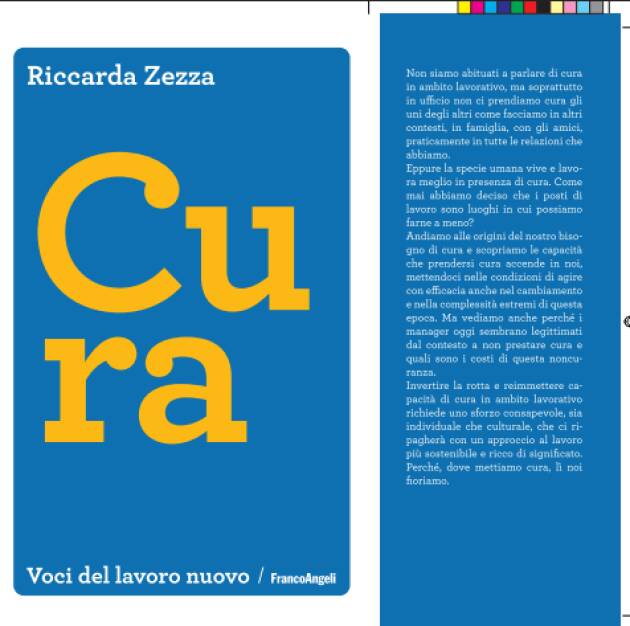 Nuovo libro dell'autrice Riccarda Zezza 'Cura'