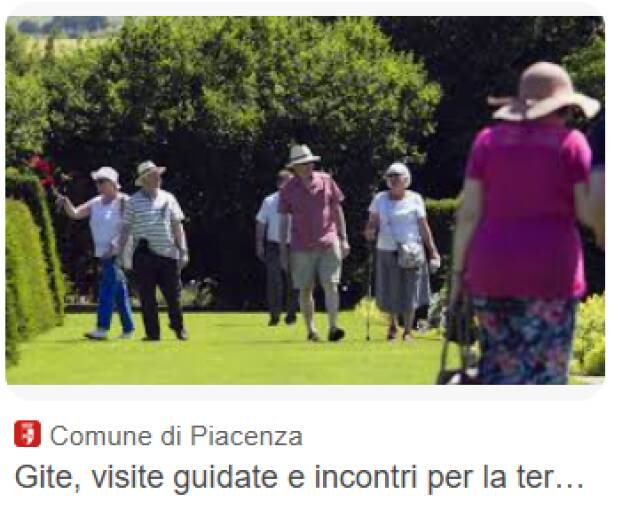 (PC) Anziani Terza età, visita guidata 'Piacenza a colori'