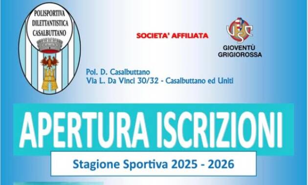 Polisportiva Casalbuttano Finalmente si rinizia SONO APERTE LE ISCRIZIONI stagione 2025/26