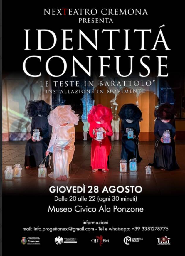 (CR) 'IDENTITA’ CONFUSE', LA VIDEO-ARTE SPOSA IL TEATRO L’installazione di NexTeatro