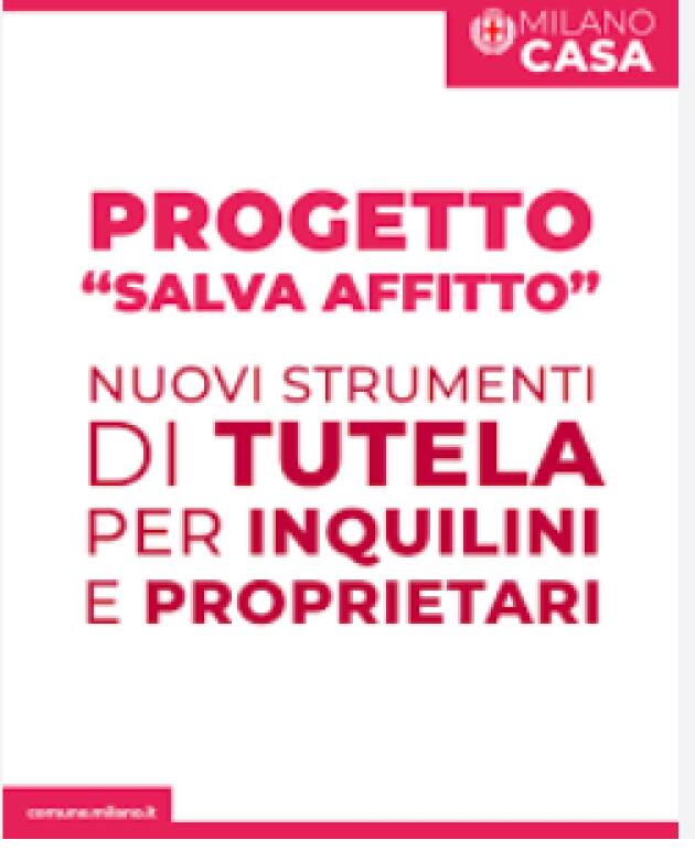 (MI) CASA. AL VIA IL PROGETTO SPERIMENTALE ‘SALVA AFFITTO’