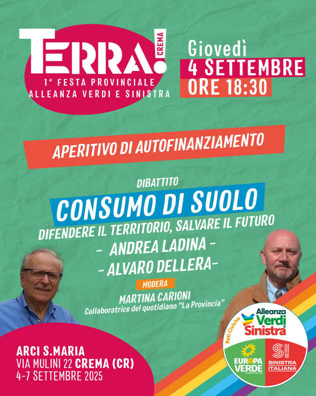 “Terra!”, la prima festa provinciale di Alleanza Verdi Sinistra