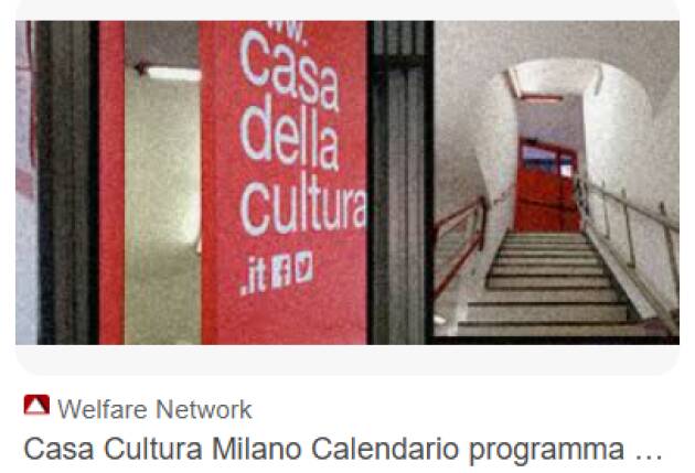 (MI) Casa Cultura Calendario degli incontri in programma dal 9 al 19 settembre 2025