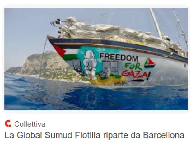 Global Sumud Flotilla – Di Marco (M5S): Rompere l'assedio è un dovere politico e morale.