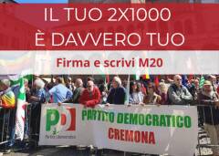 Dona il 2×1000, è semplice e non ti costa nulla al Partito Democratico 