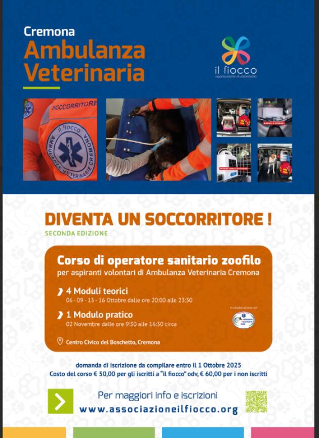 Seconda edizione Corso per volontari in Ambulanza Veterinaria Cremona