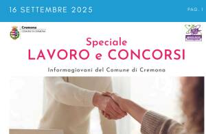 SPECIALE LAVORO CONCORSI Cremona, Crema, Soresina, Casal.ggiore | 16 settembre 2025