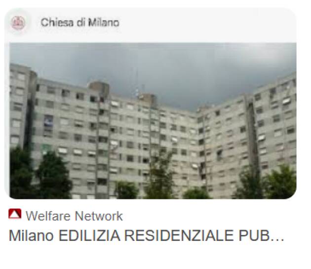 (MI) EDILIZIA RESIDENZIALE PUBBLICA. AL VIA 'ENERGIE IN COMUNE'