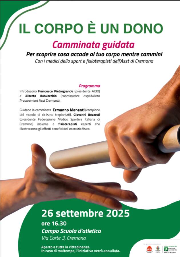ASST CREMONA EVENTO IL CORPO È UN DONO