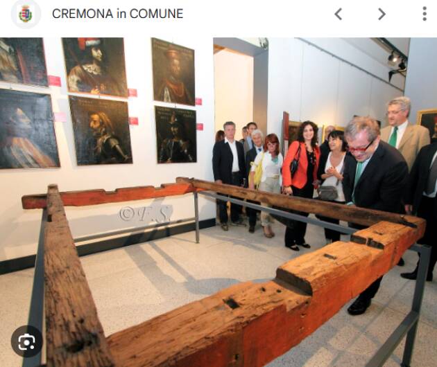 (CR) I resti del Carroccio saranno collocati nella Sala Alabardieri di Palazzo Comunale