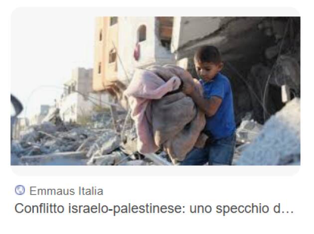 Emmaus di discute di Gaza e presenta una mostra sulla vicenda