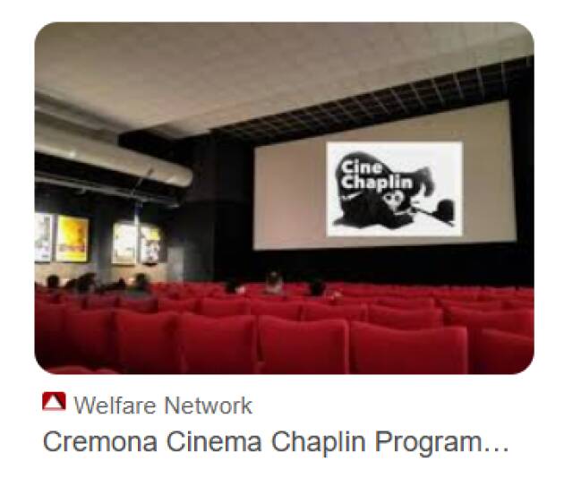 Il CineChaplin riapre Venerdì 10 Ottobre!