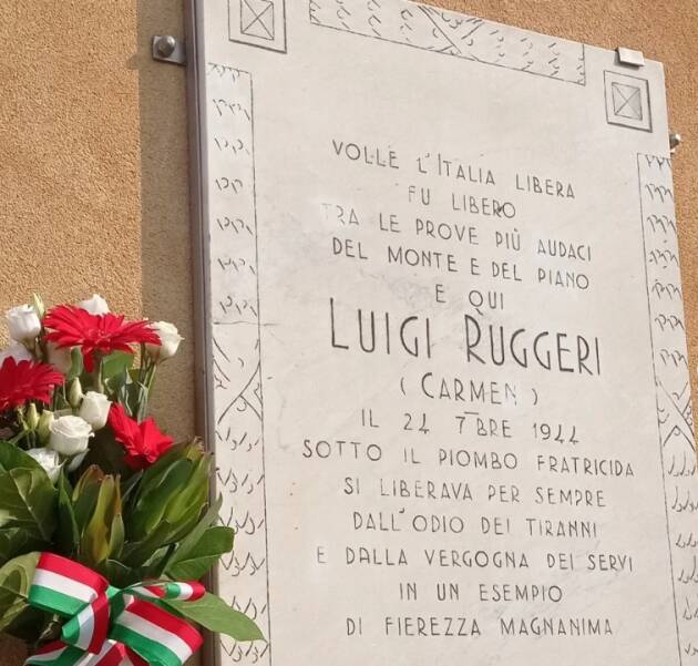A Pozzaglio Commemorazione di Luigi Ruggeri detto Carmen ucciso dai fascisti