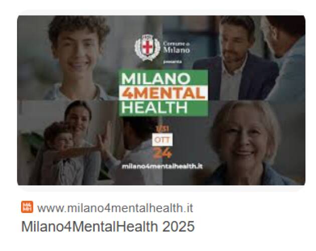 WELFARE. MILANO4MENTALHEALTH, TREMILA PERSONE COINVOLTE 