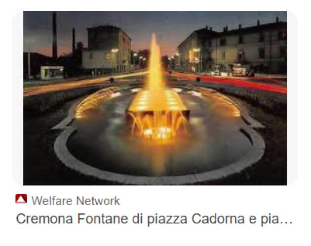 Portesani ,DECORO CITTADINO. RIMETTERE IN VITA LE FONTANE CREMONESI