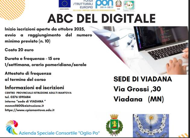 Un corso di 'alfabetizzazione digitale' rivolto agli adulti 