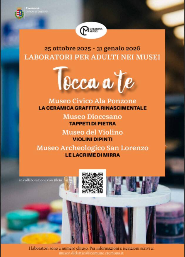 (CR) Dal 25 ottobre torna Tocca a te, laboratori per adulti nei musei civici al Museo del Violino