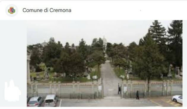 (CR) Civico Cimitero, le disposizioni per la commemorazione dei defunti