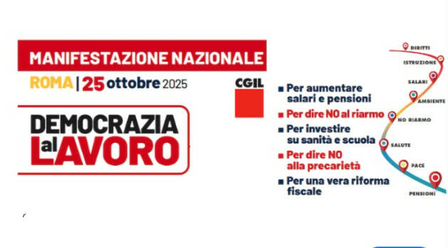 La CGIL di Cremona alla manifestazione nazionale del 25 ottobre a Roma| Elena Curci