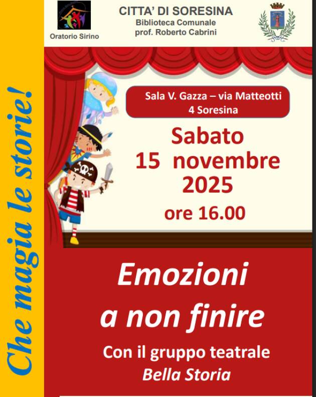 Soresina Emozioni a non finire con il Gruppo teatrale Bella Storia.