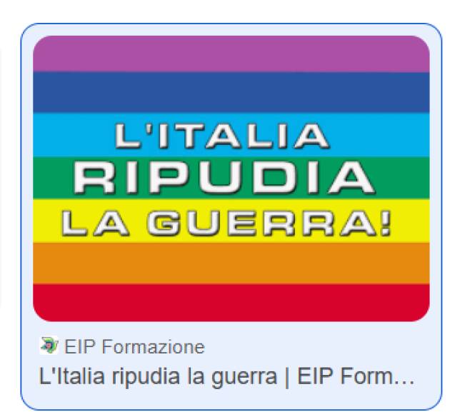 (CR) Rete Scuole per la pace e la nonviolenza L’ITALIA RIPUDIA LA GUERRA