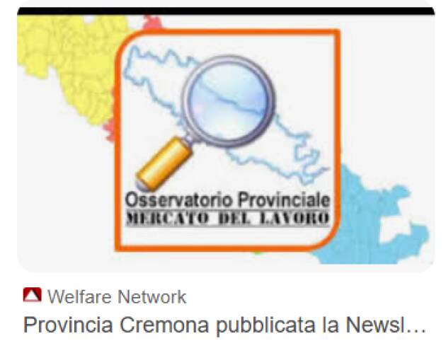(CR) E' online la Newsletter 2/2025 dell’Osservatorio Provinciale del Mercato del Lavoro
