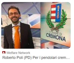 Poli Roberto ( PD) sul tema sicurezza nel Comune di Cremona