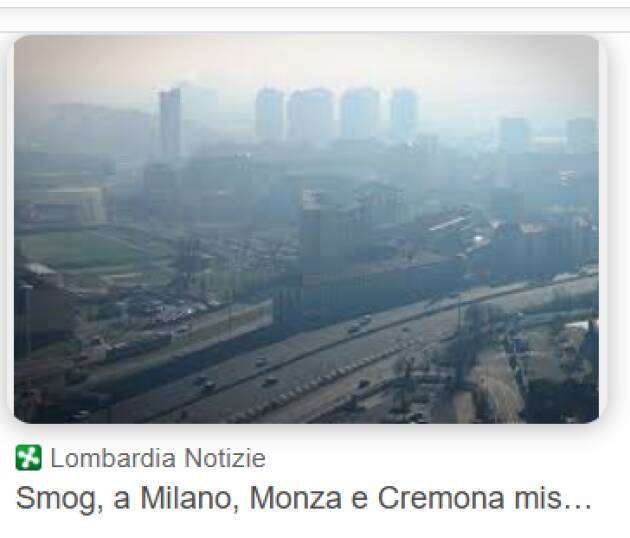 (CR) Smog, dal 14 novembre attive le misure temporanee di primo livello