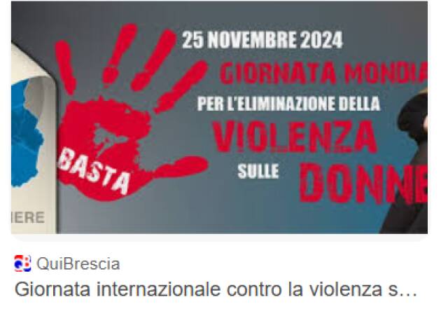 (BS) CON VIOLENZA DONNE 25 NOVEMBRE 2025 UNO SPETTACOLO TEATRALE 