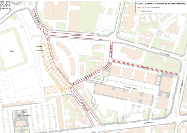  (Cremona) Via dell’Annona, da lunedì 1° dicembre al via i lavori del secondo lotto