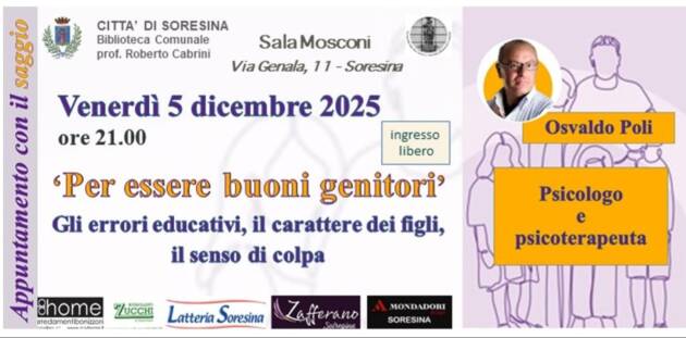 Soresina Incontro con lo psicologo e psicoterapeuta Osvaldo Poli.