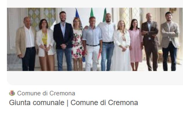 (CR) La Giunta presenta il DUP  e del Bilancio  Previsione 2026/2028