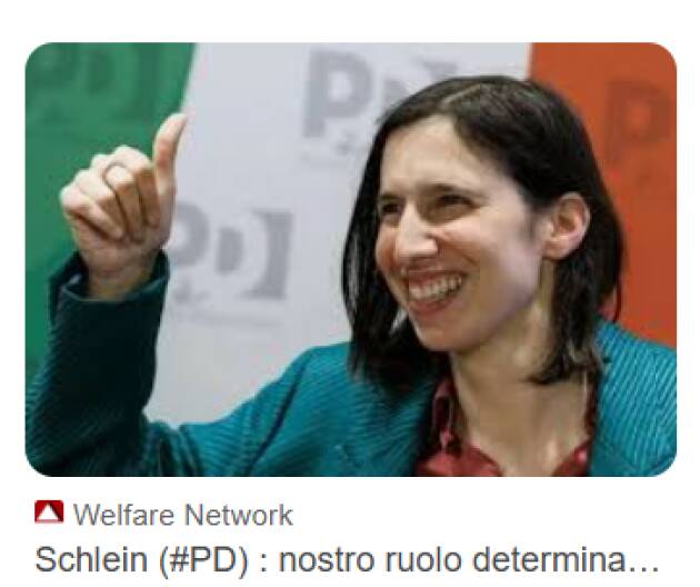 Schlein: o l’Europa fa salto in avanti di integrazione politica o rischia di essere schiacciata