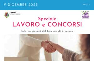 SPECIALE LAVORO CONCORSI Cremona, Crema, Soresina, Casal.ggiore | 9 dicembre 2025