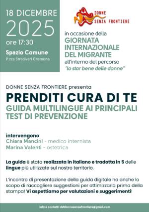 (CR) Donne Senza frontiere presenta guida multilingue