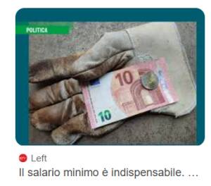 Crema approva l’atto il salario minimo.