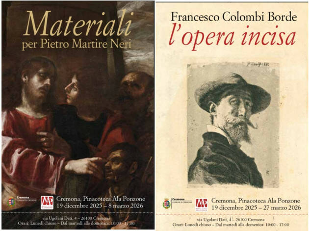 Dal 19 dicembre il Museo Civico Ala Ponzone ospita due nuove mostre