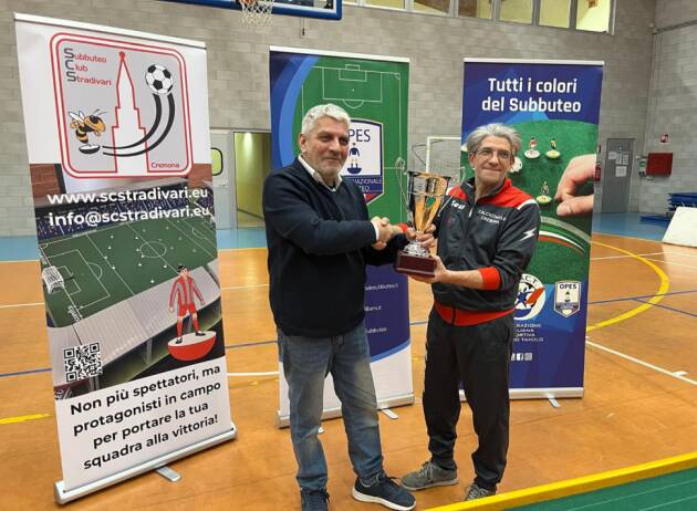 (CR) Gerre de Caprioli Stefano Torre è il nuovo campione Provinciale di subbuteo