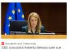 LETTERA APERTA ALLA PRESIDENTE DEL PARLAMENTO EUROPEO, ON. ROBERTA METSOLA