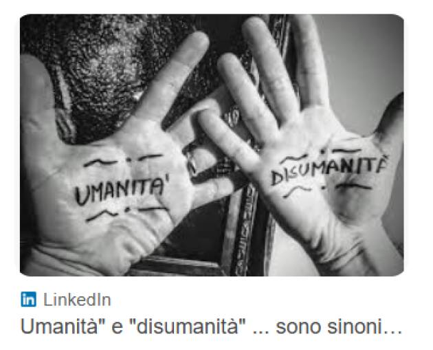 C’è bisogno di più umanità | Francesco Lena