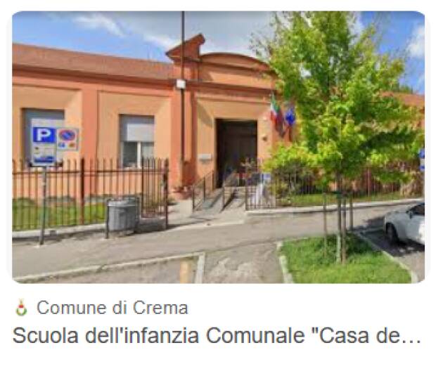 Crema 'Casa dei bambini' Iside Franceschini aperta ai genitori 