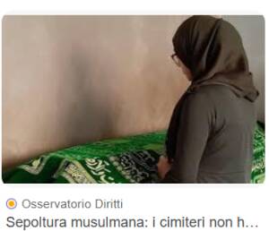 DIRITTO ALLA SEPOLTURA NEGATO AI MUSULMANI. UNA QUESTIONE DI CIVILTÀ
