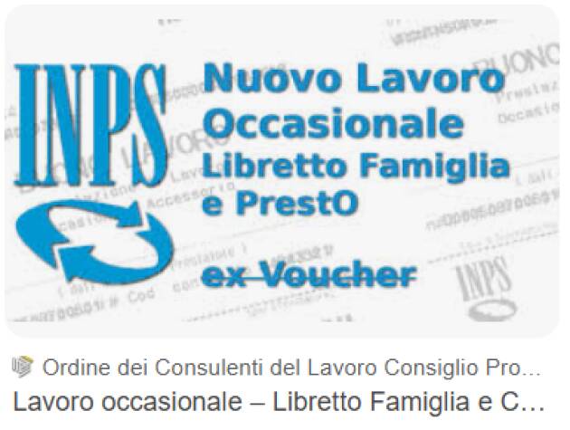 Prestazioni di lavoro occasionale: da gennaio 2026 nuovo portale INPS 