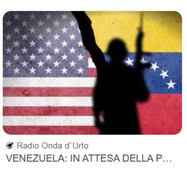 Stop Rearm Europe: Venezuela, condanniamo attacco Usa