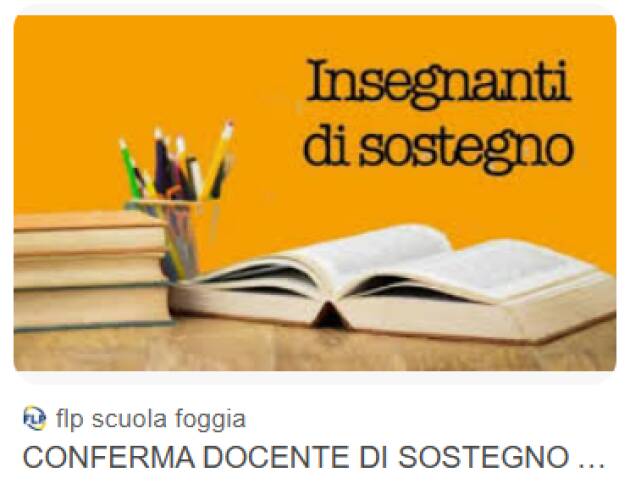 CNDDU accoglie la notizia relativa alla conferma dei docenti di sostegno