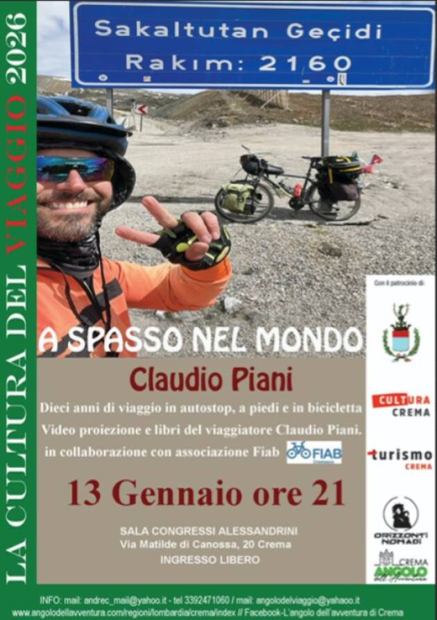 Crema LA CULTURA DEL VIAGGIO: A SPASSO NEL MONDO