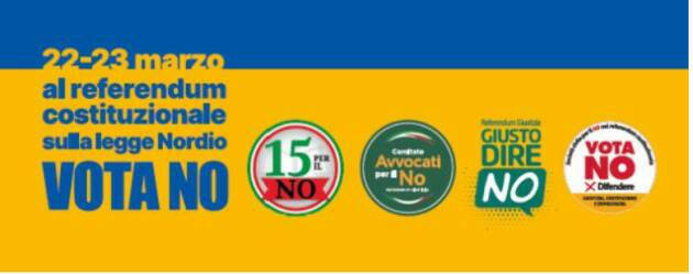 Fac-Simile di scheda per il Referendum Costituzionale Giustizia che si terrà il 22-23 marzo 2026